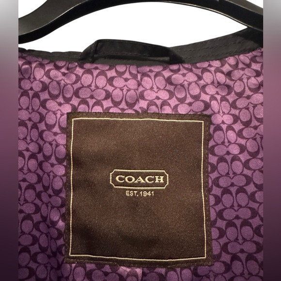 Coach Black Quilted Coat with Belt - Picture 4 of 11